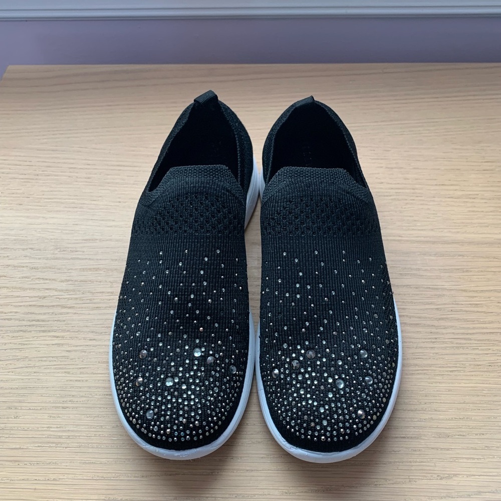 Kelly & Katie Valdina Rhinestone Slip-On Sneakers | Black - Picture 2 of 11